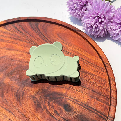 Soft Matte Panda Clip - 7.5cm