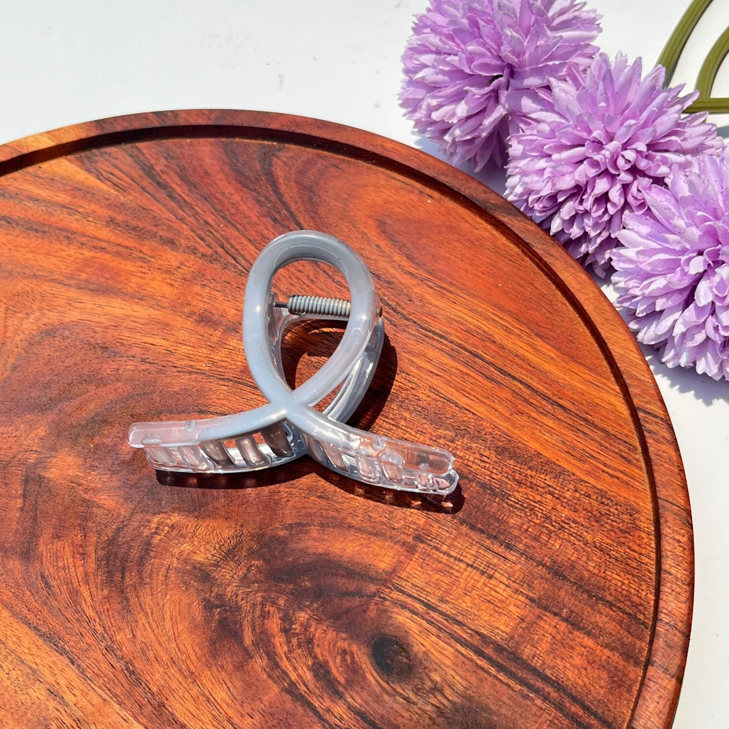 Dual Tone Loop Claw Clip - 8cm