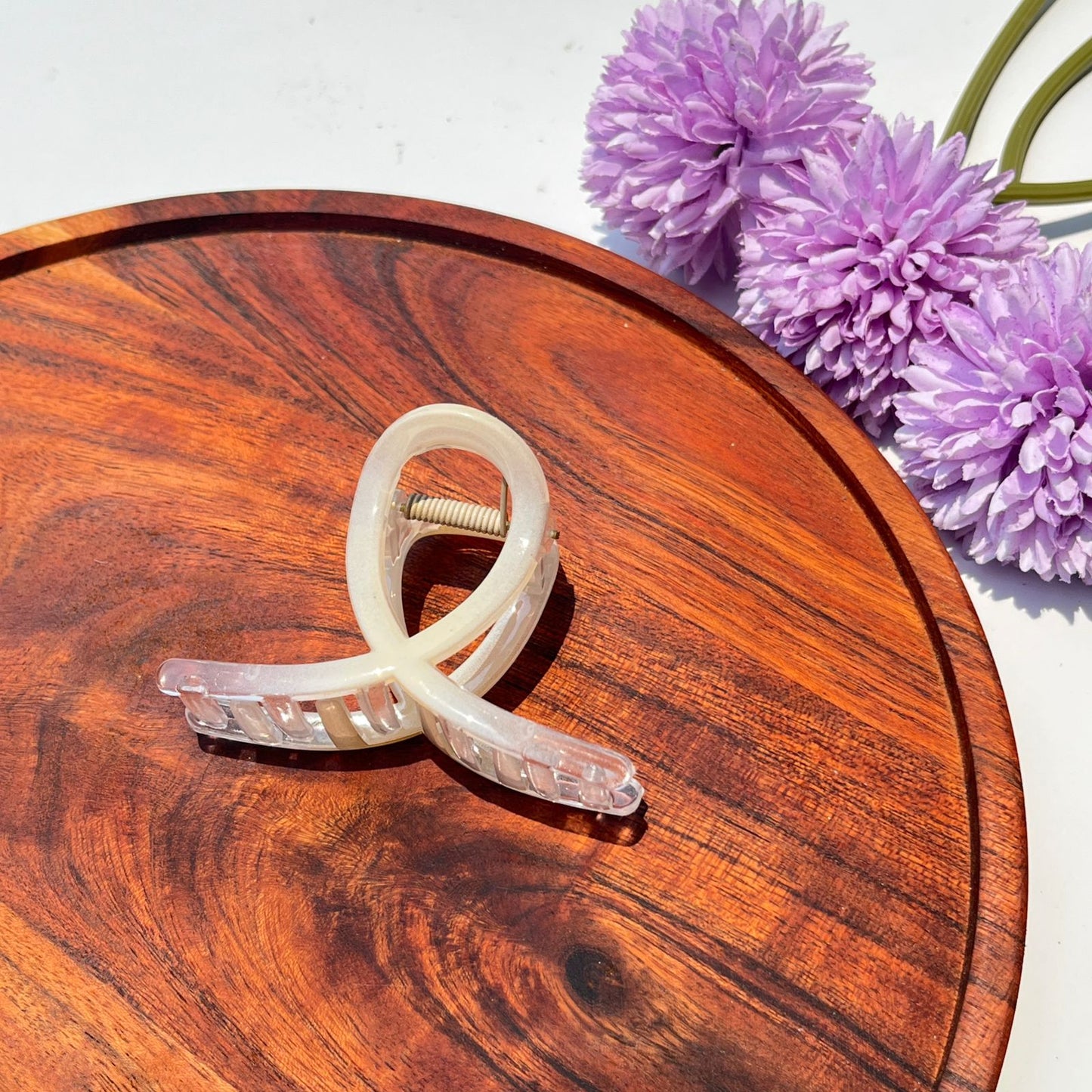 Dual Tone Loop Claw Clip - 8cm
