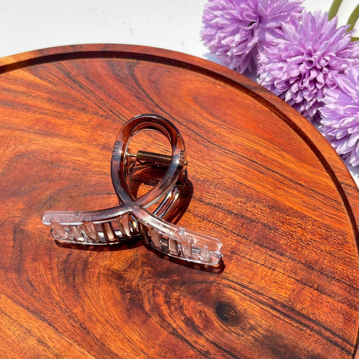 Dual Tone Loop Claw Clip - 8cm