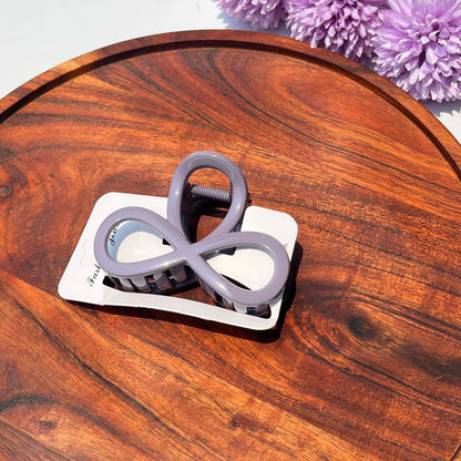 Dark tone Loop Bow Claw Clip - 8cm