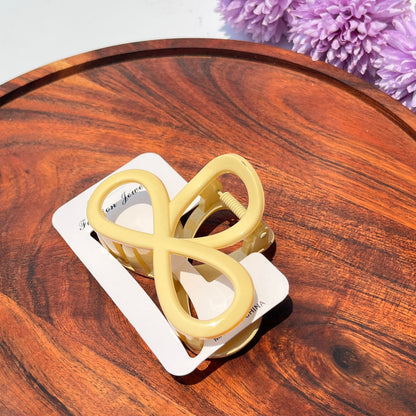 Dark tone Loop Bow Claw Clip - 8cm