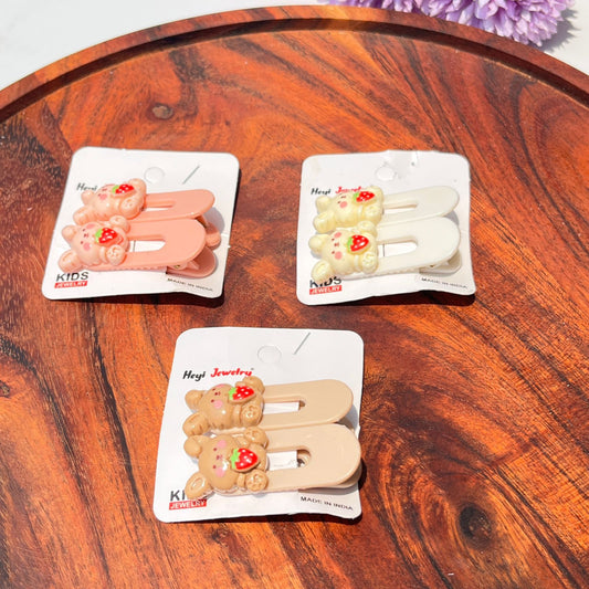 Heyo Strawberry Bunny Snap Clips Set (pack of 2)