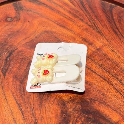 Heyo Strawberry Bunny Snap Clips Set (pack of 2)