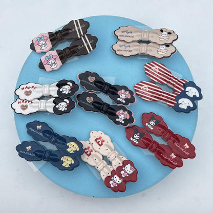 Kawaii Cartoon Snap Clips Set (pack of 2)