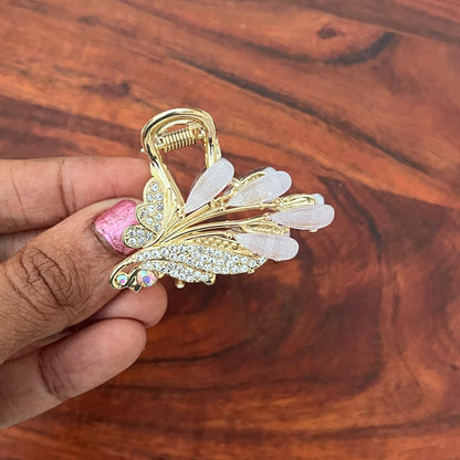 Crystal Leaf Luxe Claw Clip - Medium 5cm