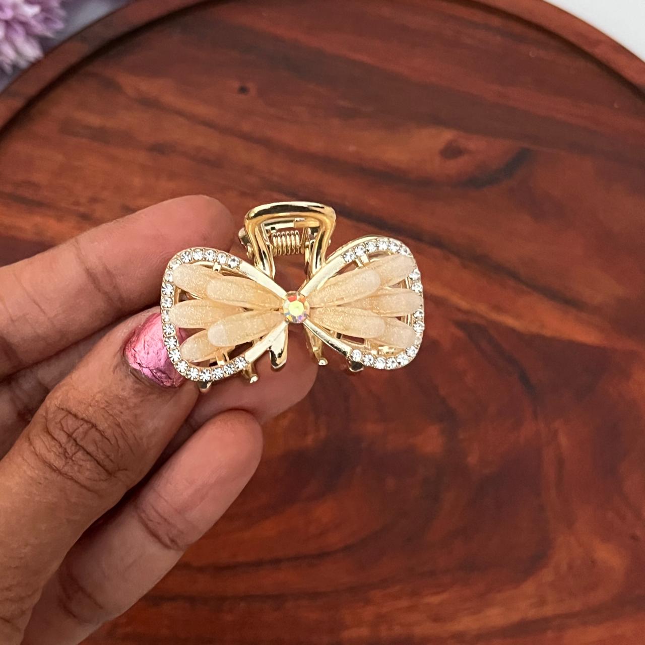 Butterfly Bow Luxe Clip - Medium 5cm