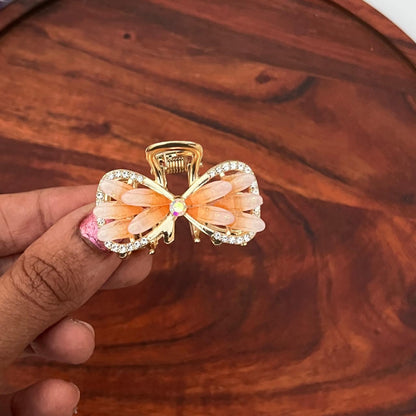 Butterfly Bow Luxe Clip - Medium 5cm