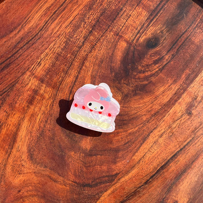 Glitter Kawaii Treats Claw Clips - 5cm Medium