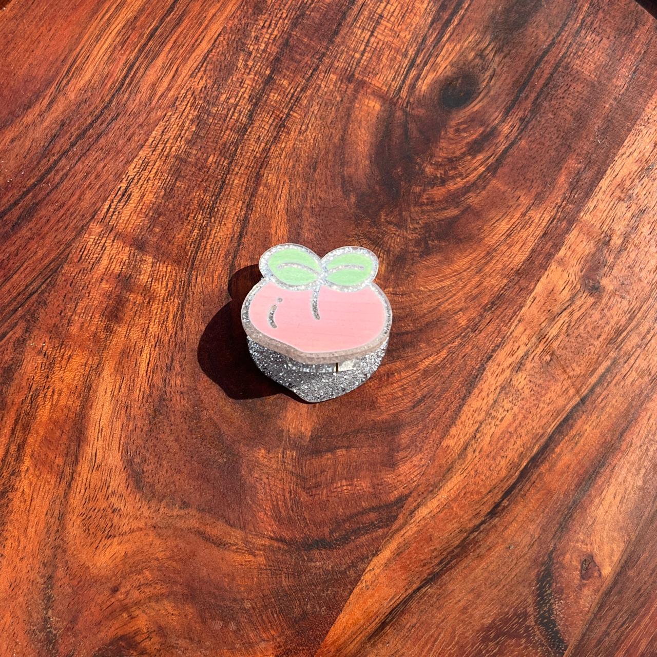 Glitter Fruit Pop Claw Clips - 5cm Medium