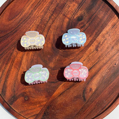 Pastel Candy Bow Claw Clip - 5cm Medium