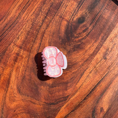 Pastel Candy Bow Claw Clip - 5cm Medium