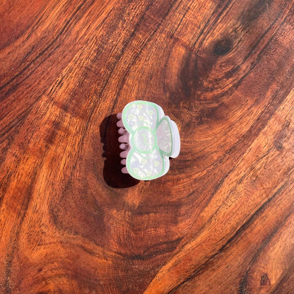 Pastel Candy Bow Claw Clip - 5cm Medium