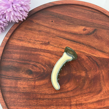 Dual-Tone Glossy Banana Clip - Medium 8cm