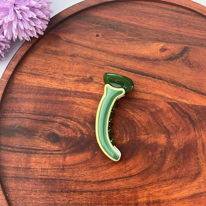 Dual-Tone Glossy Banana Clip - Medium 8cm