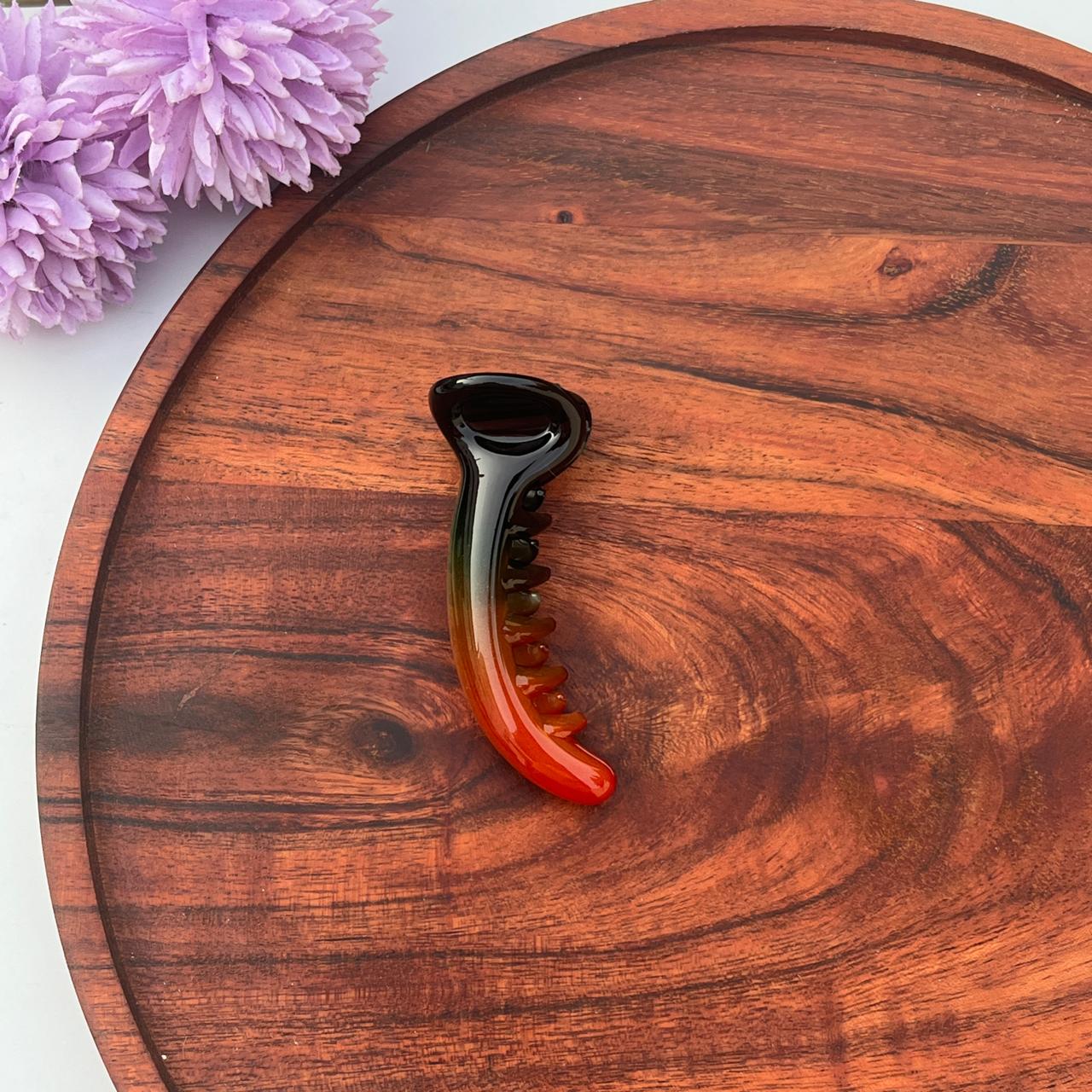 Sunset Ombre Crescent Banana Clip - Medium 8cm