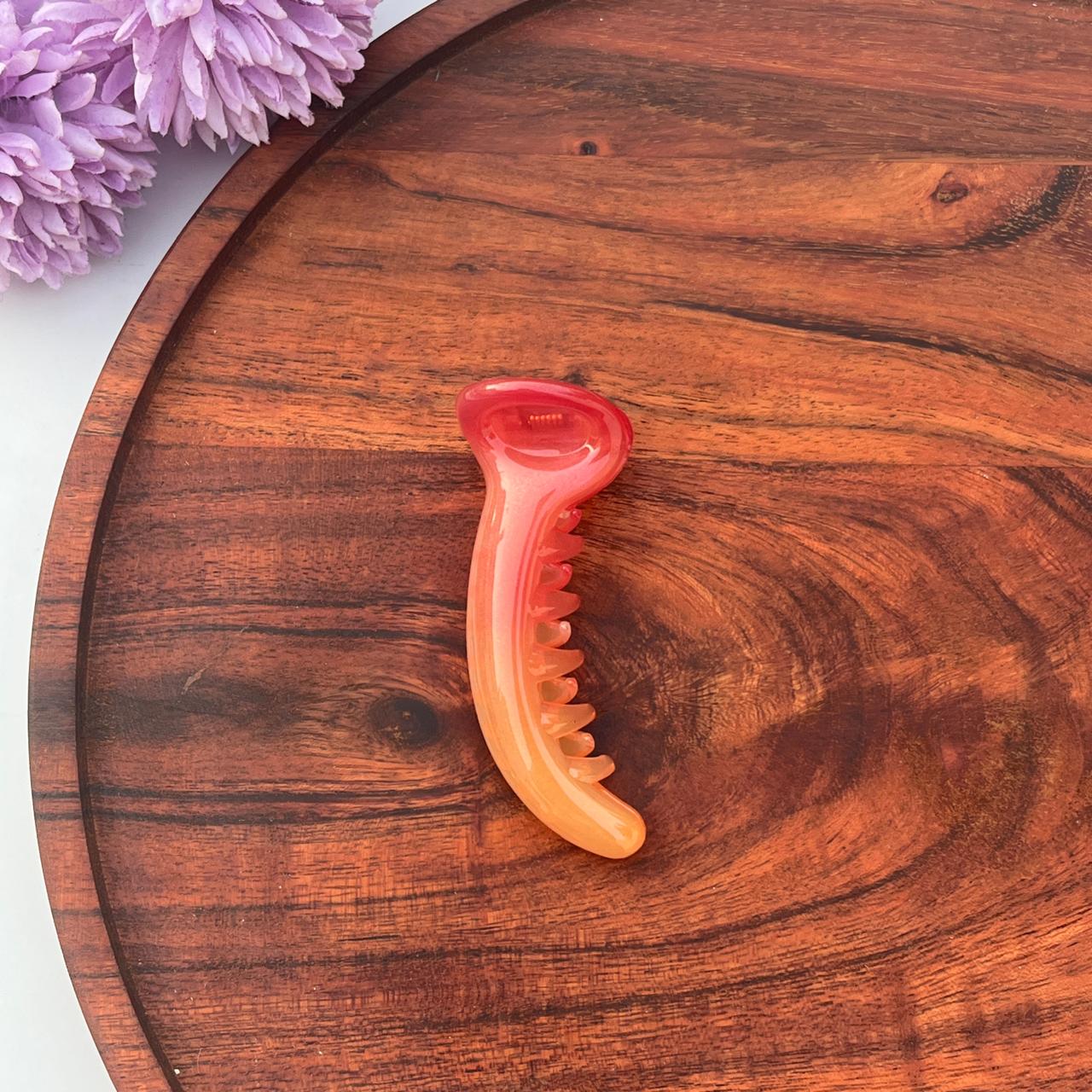 Sunset Ombre Crescent Banana Clip - Medium 8cm
