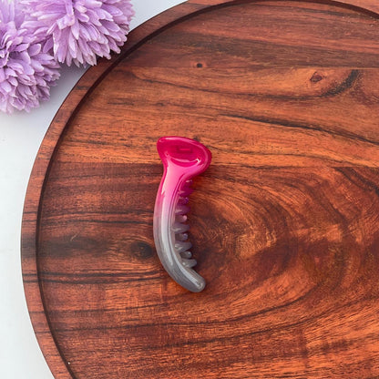 Sunset Ombre Crescent Banana Clip - Medium 8cm