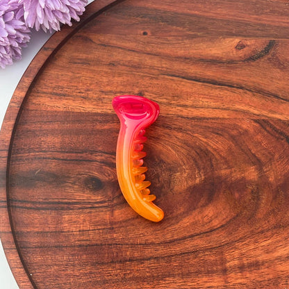 Sunset Ombre Crescent Banana Clip - Medium 8cm