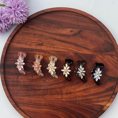 Crystal Bloom Banana Clip - small 5cm