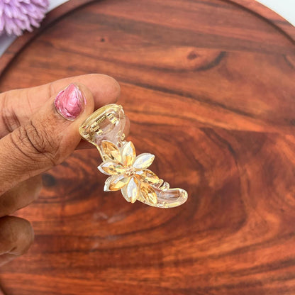 Crystal Bloom Banana Clip - small 5cm