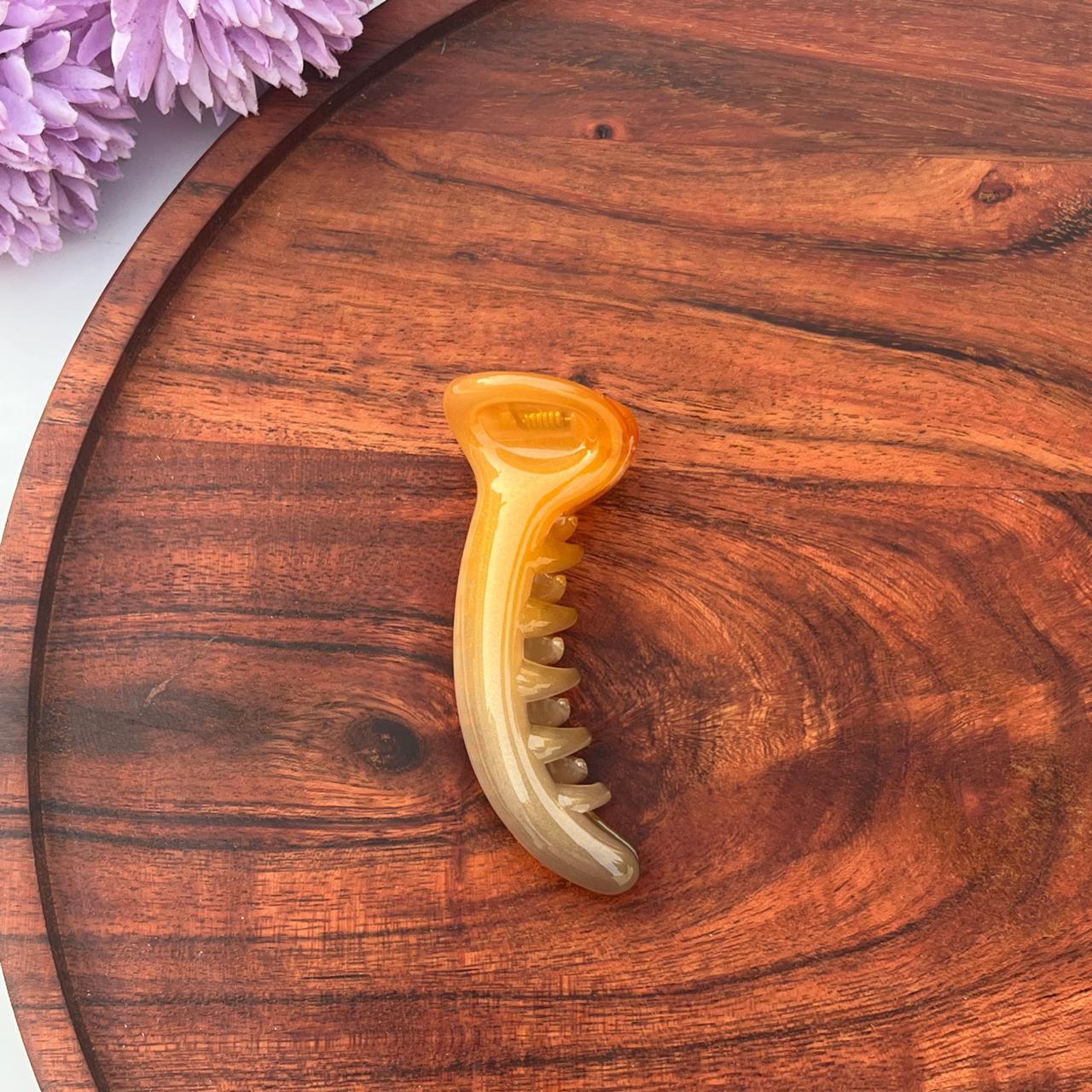 Sunset Ombre Crescent Banana Clip - Medium 8cm