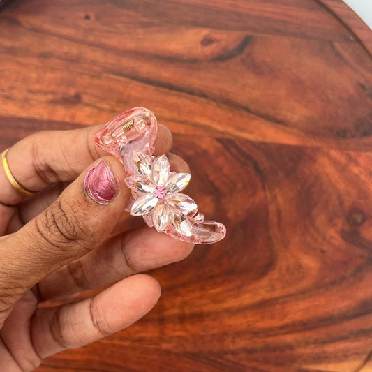 Crystal Bloom Banana Clip - small 5cm