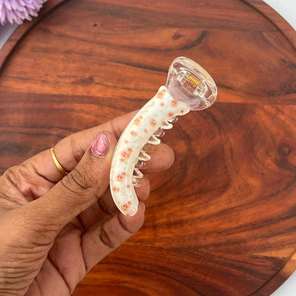 Floral Mist Banana Claw Clip - Medium 8cm