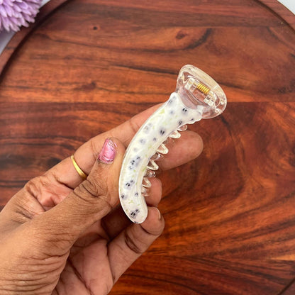 Floral Mist Banana Claw Clip - Medium 8cm