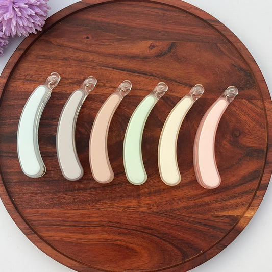 Pastel Glow Banana Clip - Medium 10cm