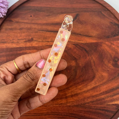 Pearl Prism Polka Banana Clip - Medium 10cm