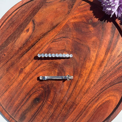 Celeste Crystal Barrette Clip - Medium 6.5cm