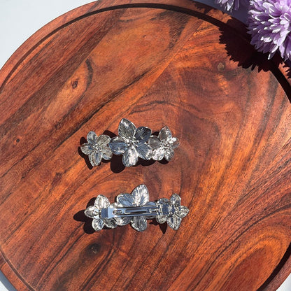 Bloom Luxe Floral Barrette - Medium 8cm