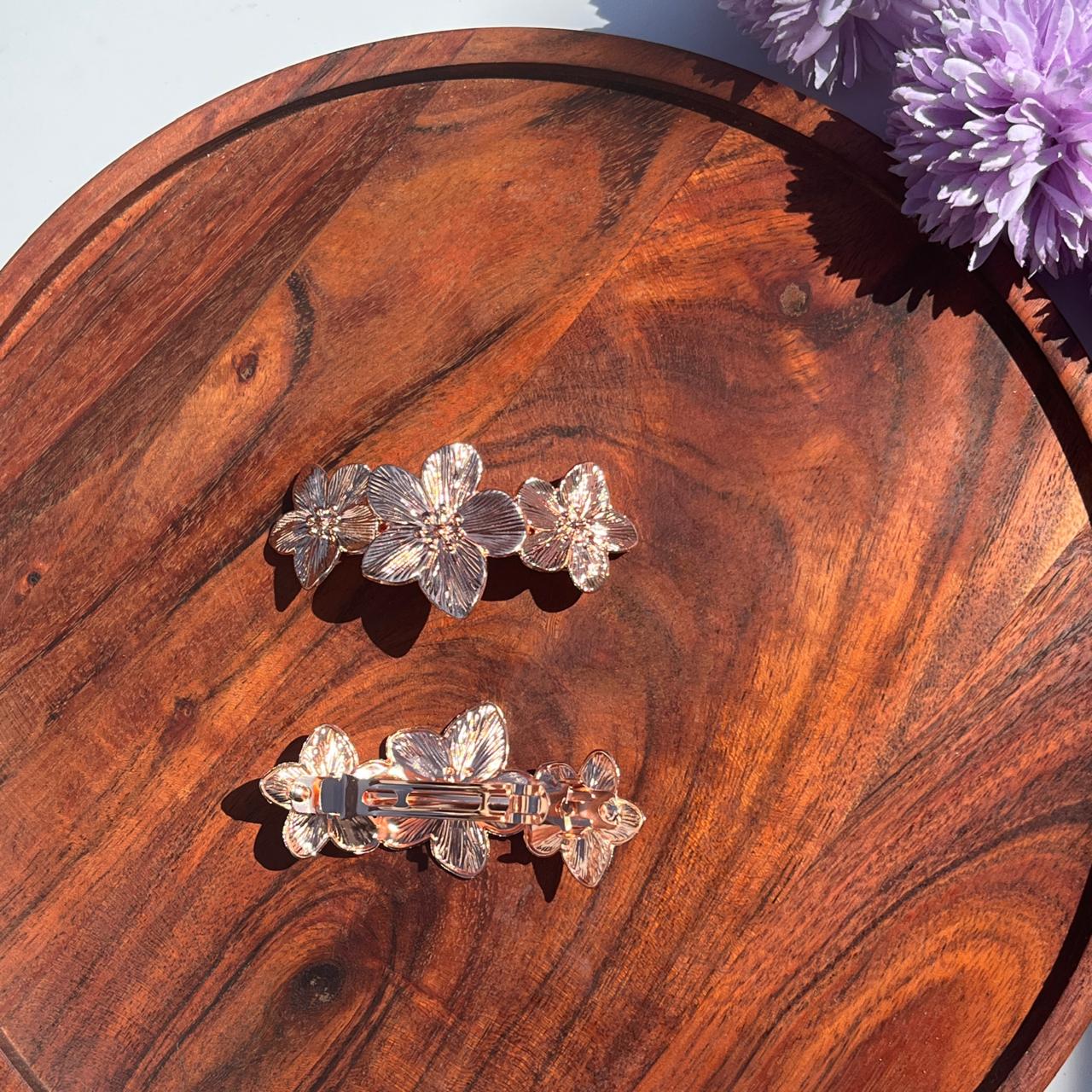 Bloom Luxe Floral Barrette - Medium 8cm