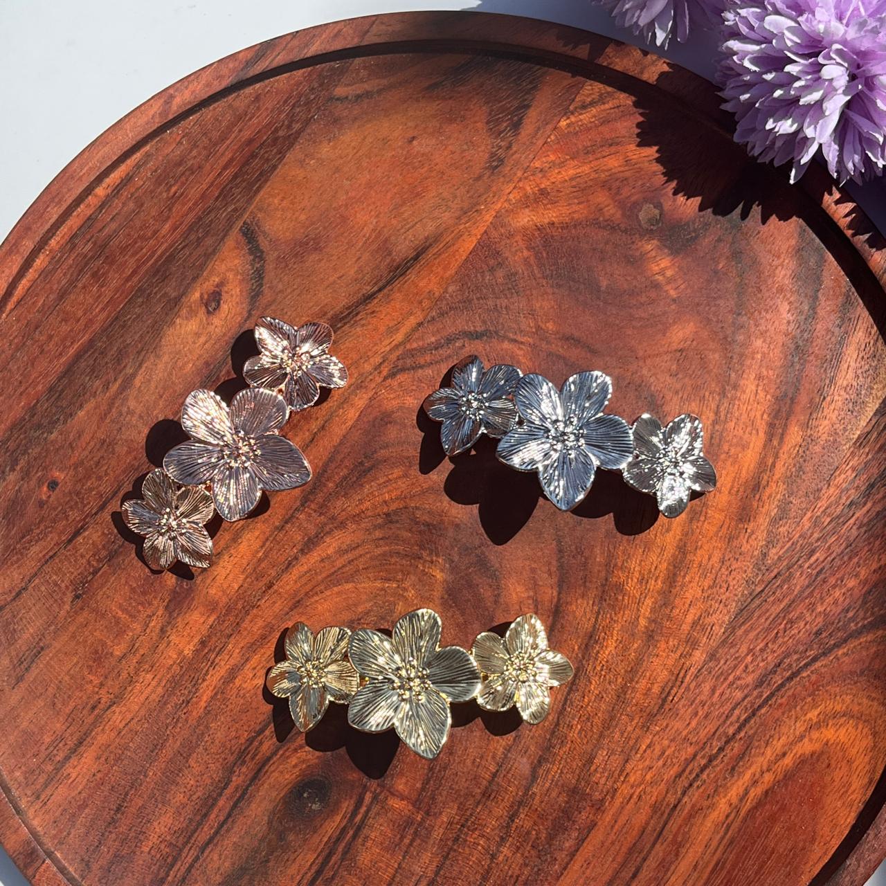 Bloom Luxe Floral Barrette - Medium 8cm