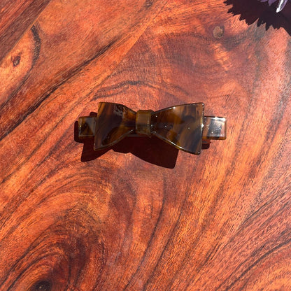 Geometric Bow Shape Barrette clip - Medium 8.5cm