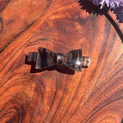Geometric Bow Shape Barrette clip - Medium 8.5cm