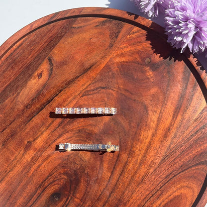 Radiant Baguette Crystal Barrette Clip - Medium 6.5cm