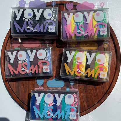 YOYO PopFlex Hair Ties – Candy Crush Collection (10 PCS)