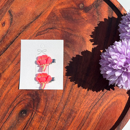 Sweet Blossom Mini Hair Clips – Set of 2