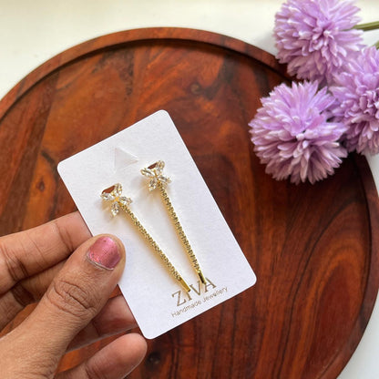 Crystal Blossom Chain Hair Pins – Set of 2