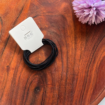 Everyday Wear Black Rubber Bands - (Pack of 10)