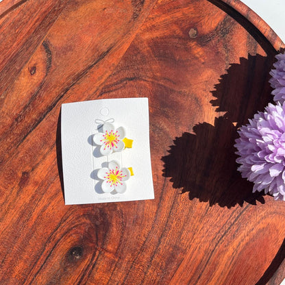 Sweet Blossom Mini Hair Clips – Set of 2