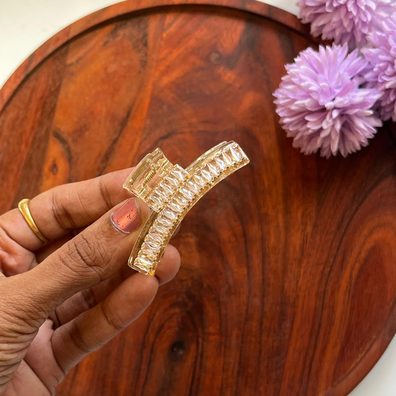 Crystal Arc Luxe Claw Clip - 6cm Medium