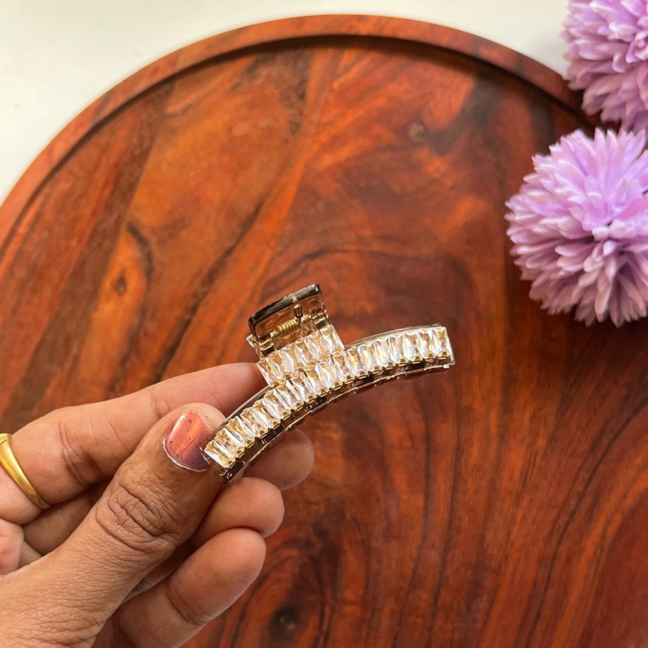 Crystal Arc Luxe Claw Clip - 6cm Medium