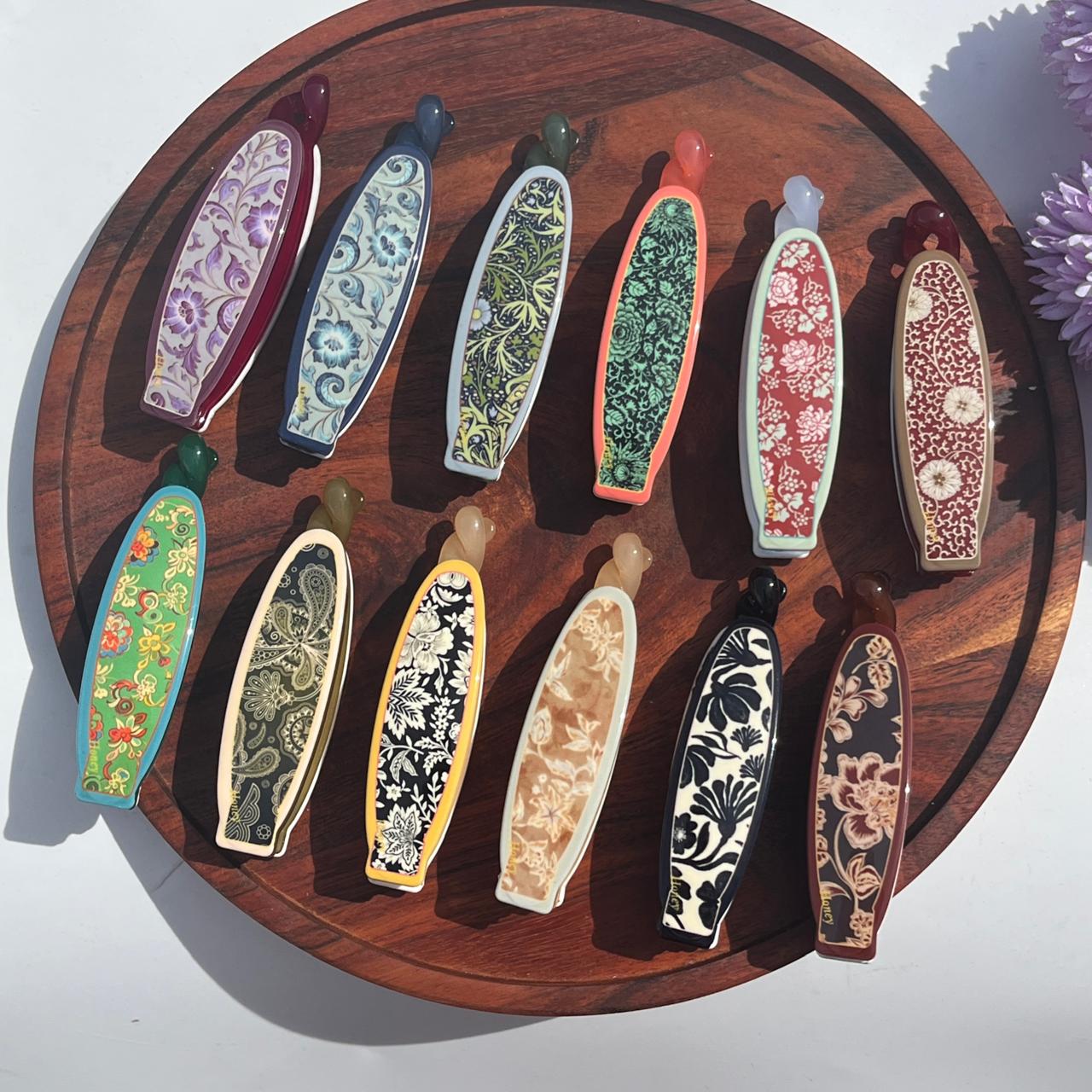 Vintage Bloom Banana Clip Collection – Style 2 🌸 - Medium 10cm