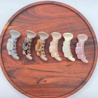 Crystal Bow Banana Clip Collection- Medium 8cm