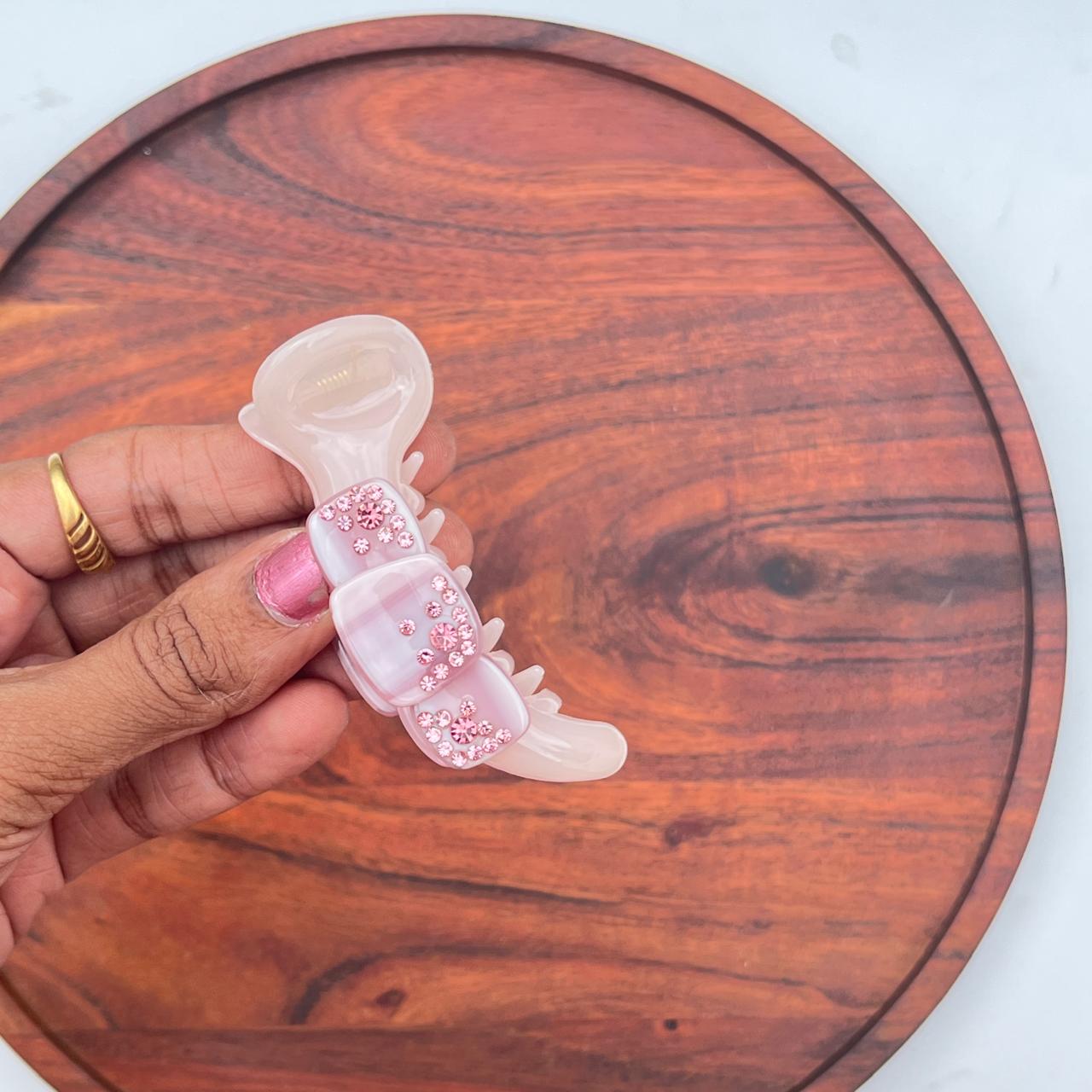 Crystal Bow Banana Clip Collection- Medium 8cm