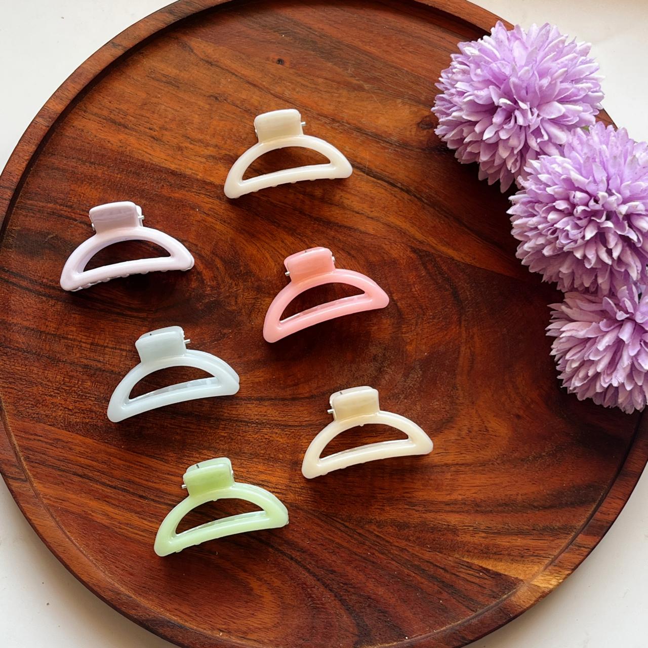 Pastel Arc Mini Claw Clip- 5cm Small to Medium