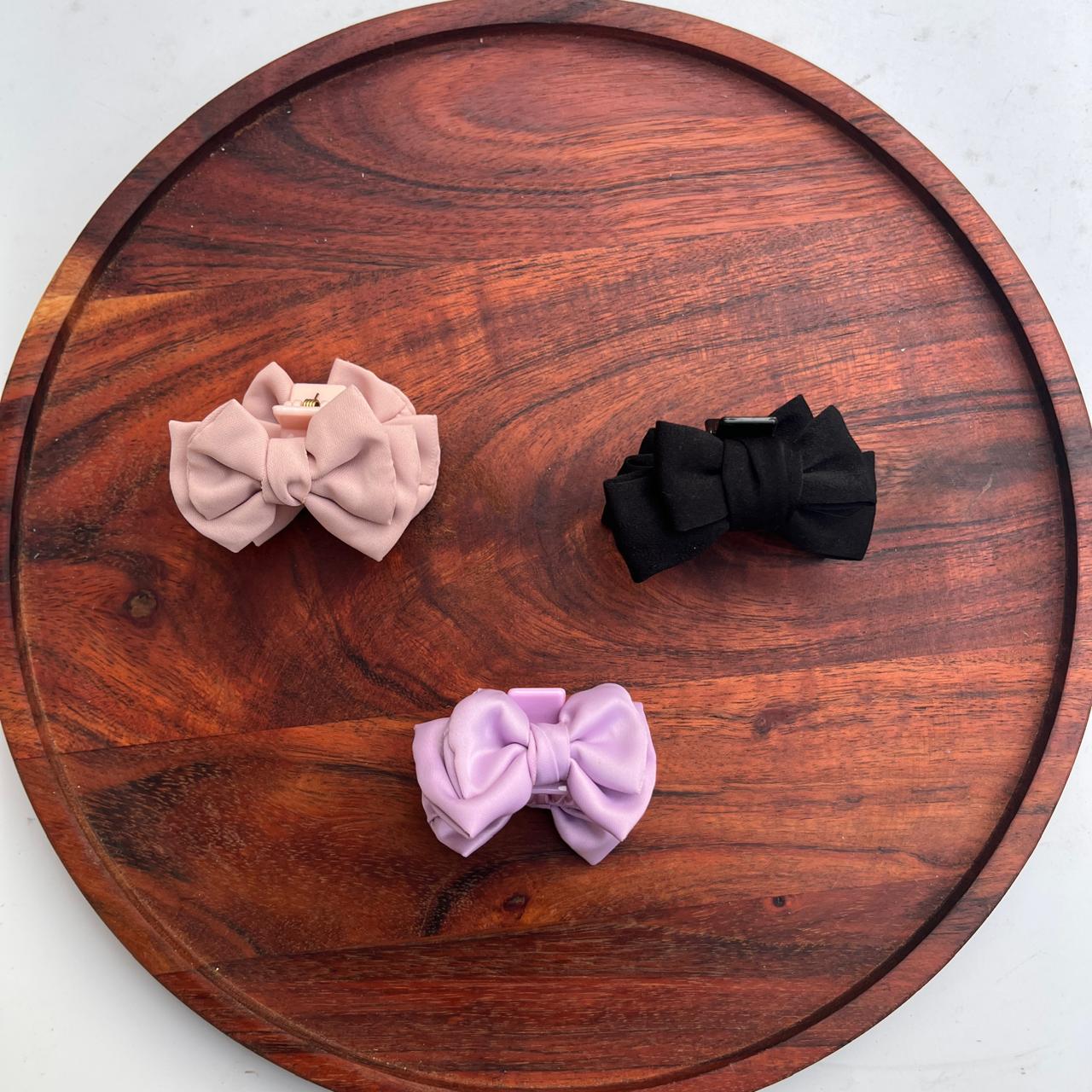 Elegant Bow Hair Claw Clip - small 5cm